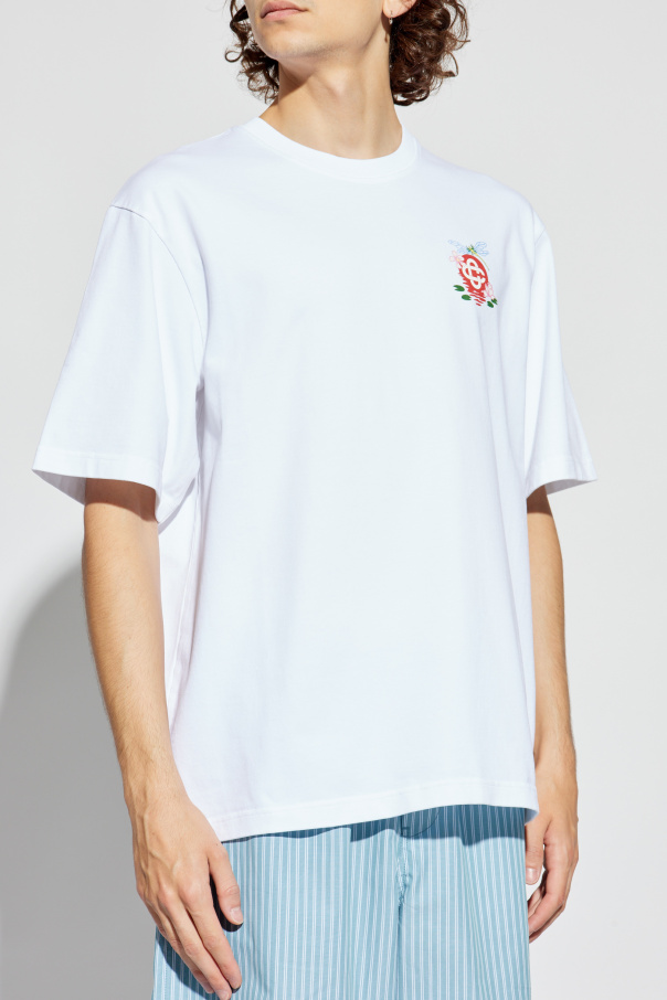 White Oversize T-shirt Casablanca - Vitkac France
